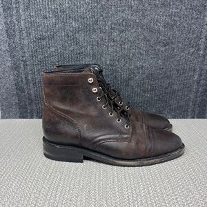Thursday Boot Company Captain Boots Rugged Canyon Brown Leather Mens 10 US